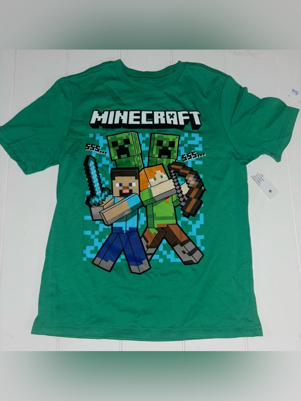 Minecraft Kids' Short Sleeve Tee - Green